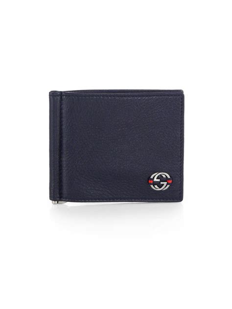 gucci money clip wallet blue|Gucci money clip wallet men's.